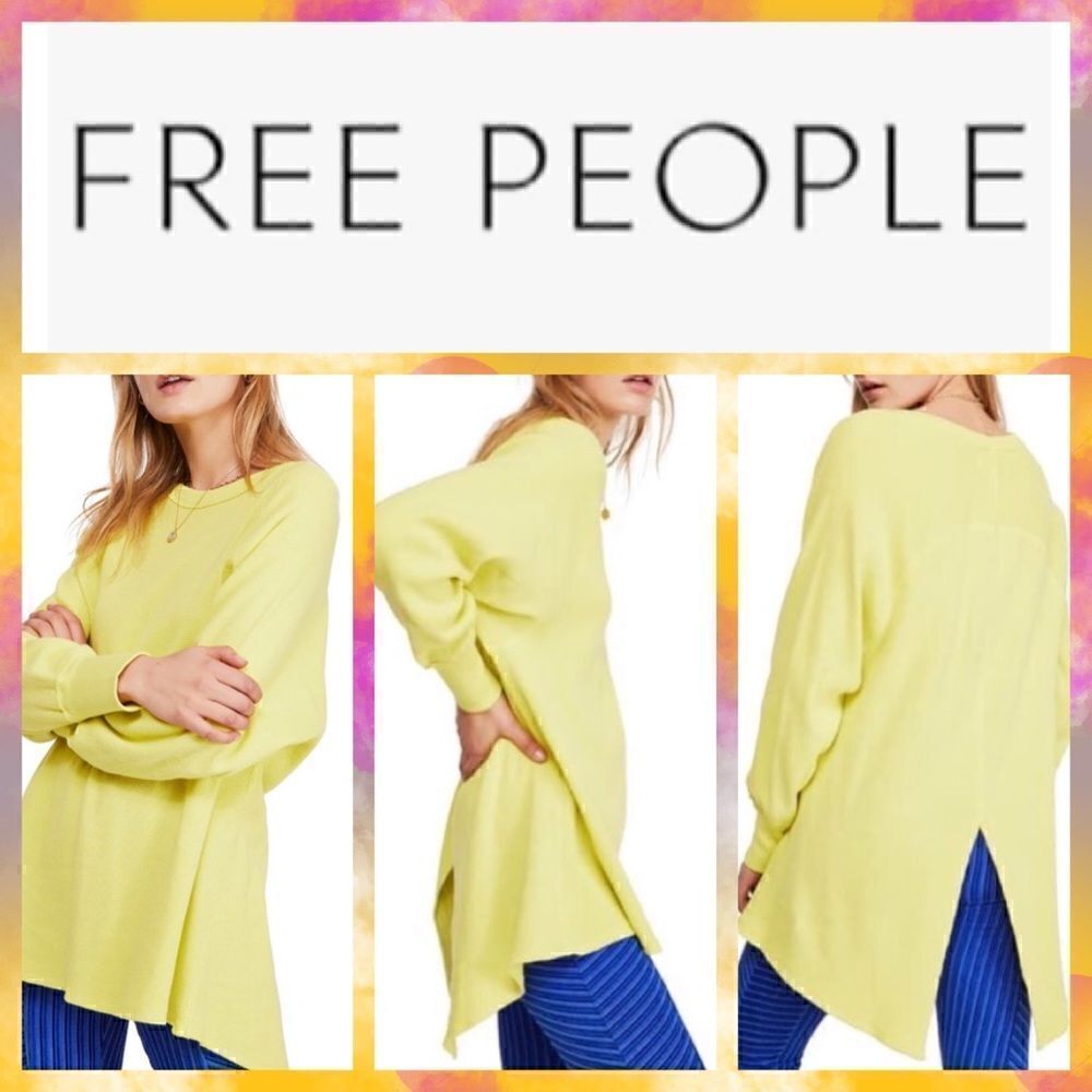 NWT MSRP $78 Free People Amelia Oversized Thermal Shirt Women's Size XS